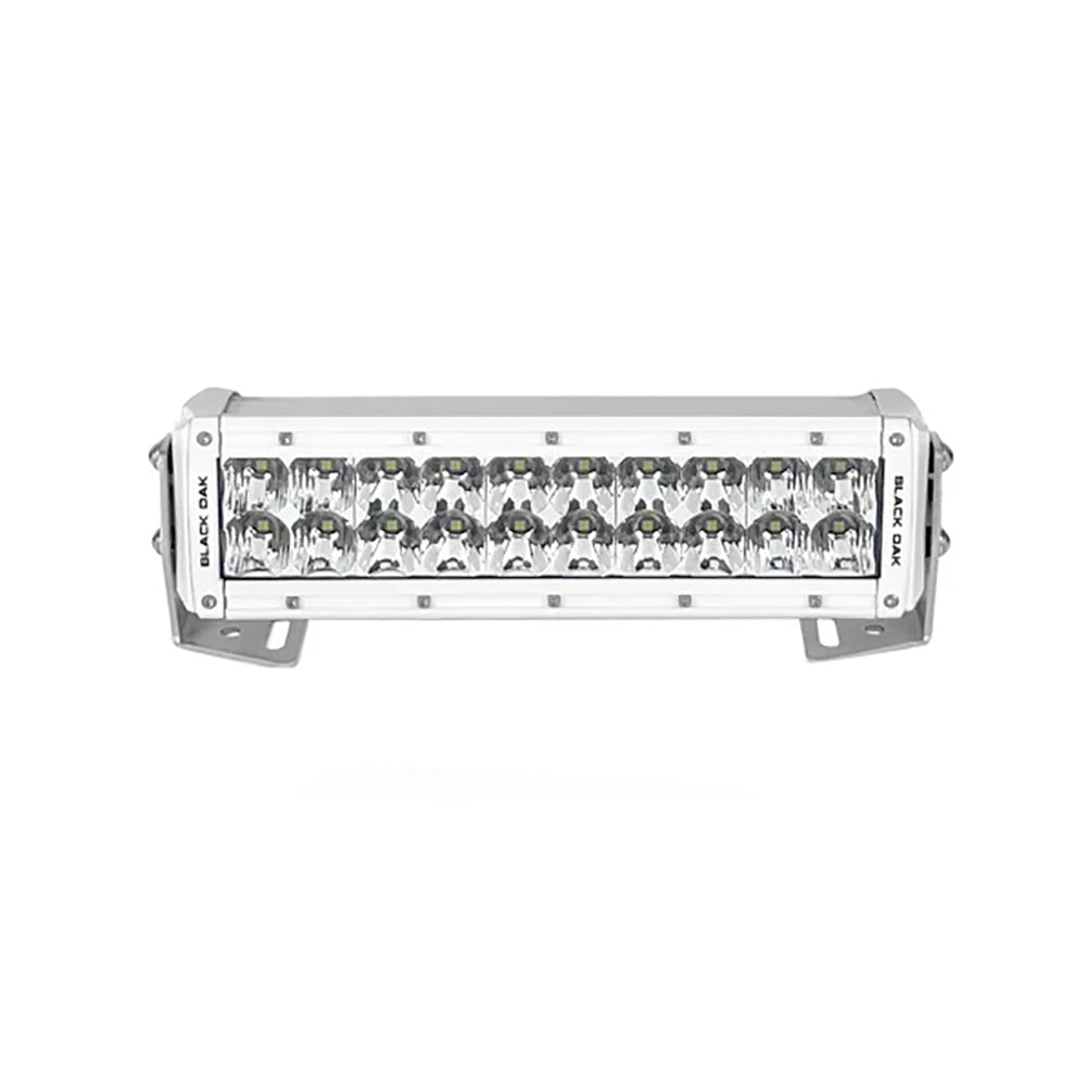 Black Oak Pro Series 3.0 Double Row 10" LED Light Bar - Combo Optics - White Housing [10CM-D5OS]