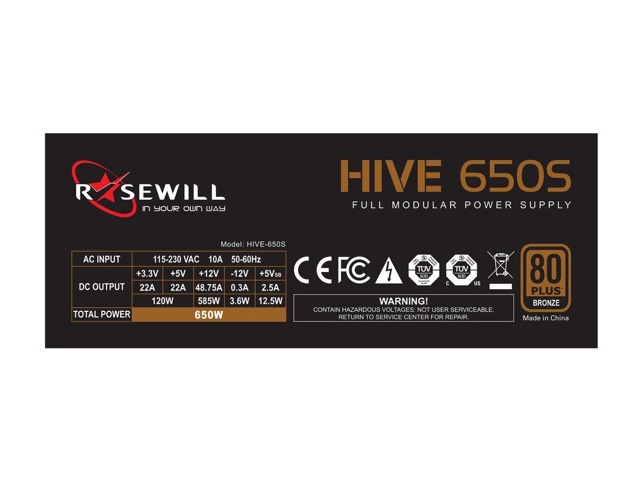 HIVE-650S 650W RT